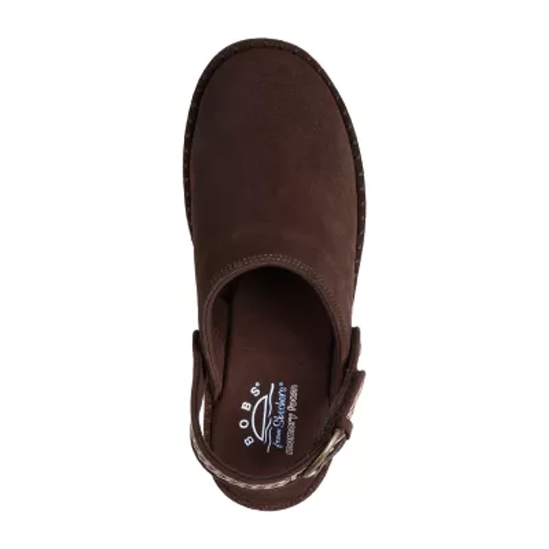 Skechers Bobs Rosey Rise Casual Womens Almond Closed Toe Clogs