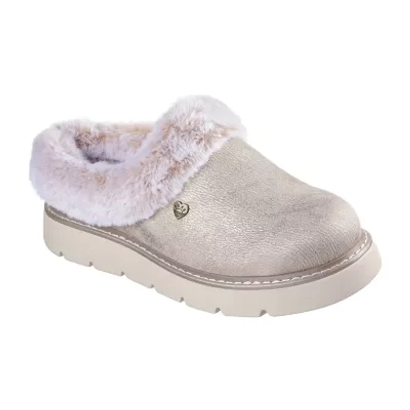 Skechers Bobs Keepsakes Lite Luxe Lifts Womens Memory Foam Slip-On Slippers