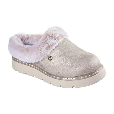 Skechers Bobs Keepsakes Lite Luxe Lifts Womens Memory Foam Slip-On Slippers