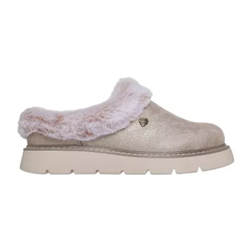 Skechers Bobs Keepsakes Lite Luxe Lifts Womens Memory Foam Slip-On Slippers