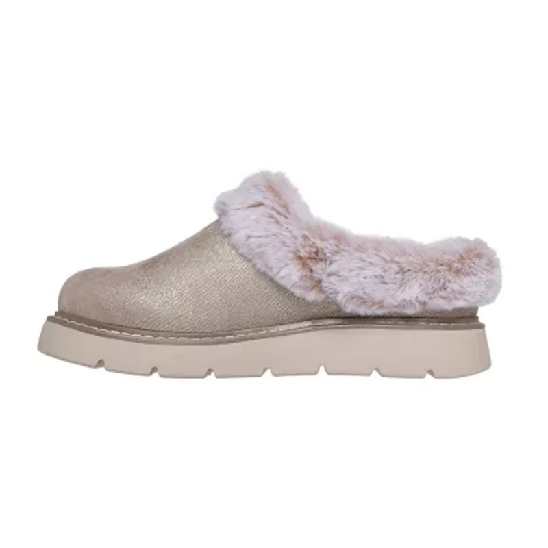 Skechers Bobs Keepsakes Lite Luxe Lifts Womens Memory Foam Slip-On Slippers