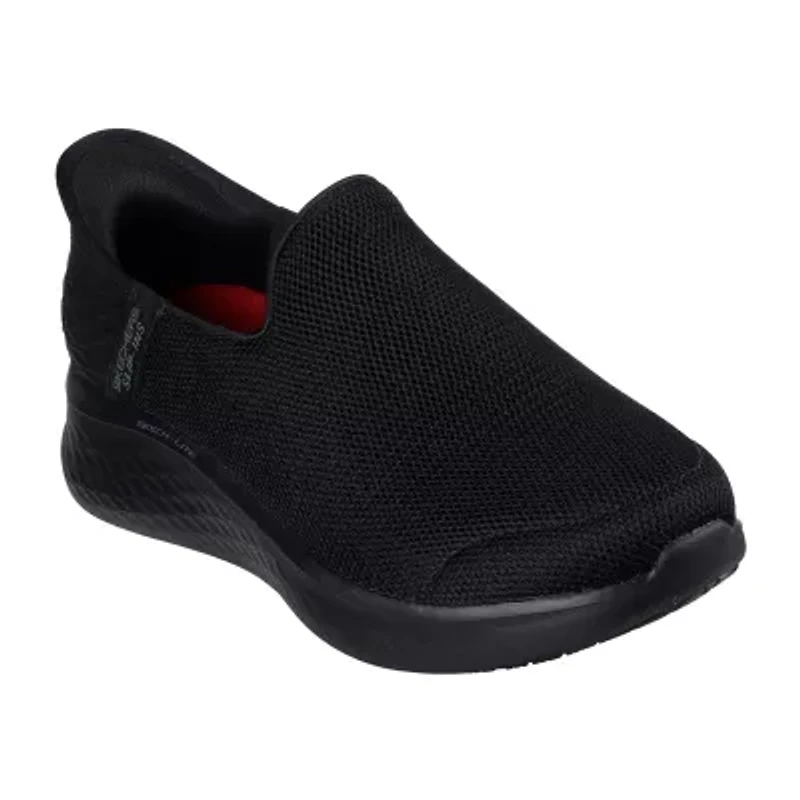 Skechers Hands Free Slip-Ins Skech-Lite Pro Floom Womens Moc Closed Toe Work Shoes