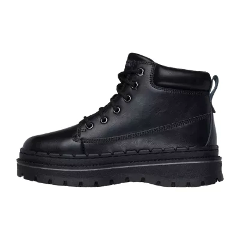 Skechers Womens Jammers Slip Resistant Flat Heel Work Boots