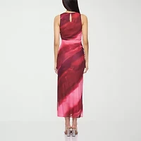 Premier Amour Womens Sleeveless Midi Sheath Dress