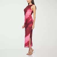 Premier Amour Womens Sleeveless Midi Sheath Dress