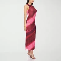 Premier Amour Womens Sleeveless Midi Sheath Dress