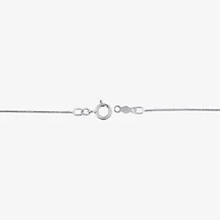 Diamond Blossom (G Womens 1/2 CT. T.W. Lab Grown White Diamond 10K White Gold Clover 18 Inch Pendant Necklace