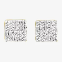 1/2 CT. T.W. Natural White Diamond 10K Gold 6.9mm Stud Earrings