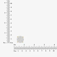 1/2 CT. T.W. Natural White Diamond 10K Gold 8mm Round Stud Earrings
