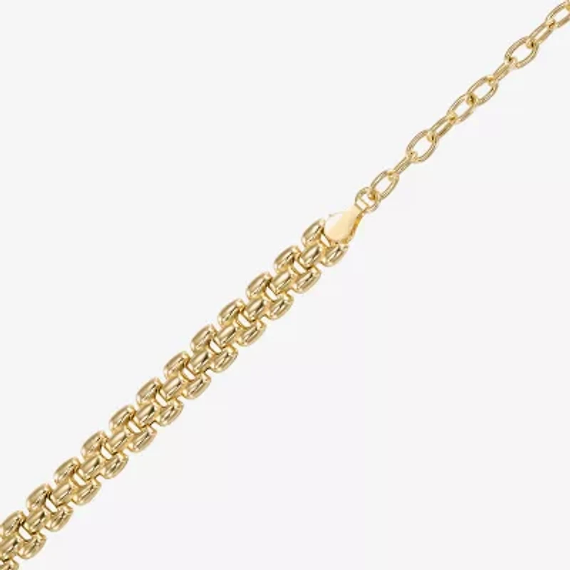 Made in Italy Womens 14K Gold Over Silver 17 Inch Chain Necklace