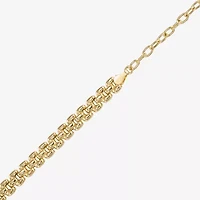 Made in Italy Womens 14K Gold Over Silver 17 Inch Chain Necklace