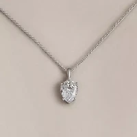 Diamonart Marilyn Monroe Womens 3 3/4 CT. T.W. White Cubic Zirconia Platinum Over Silver Pear 16 Inch Pendant Necklace