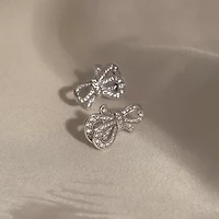 Diamonart Marilyn Monroe Simulated White Cubic Zirconia Platinum Over Silver 12.6mm Round Stud Earrings