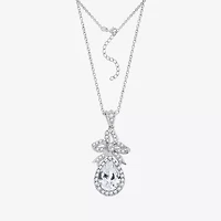 Diamonart Marilyn Monroe Womens 3 7/8 Ct. T.W. White Cubic Zirconia Platinum Over Silver 16 Inch Pendant Necklace