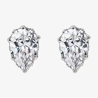 Diamonart Marilyn Monroe 7 1/4 Ct. T.W. White Cubic Zirconia Platinum Over Silver 13.2mm Round Stud Earrings