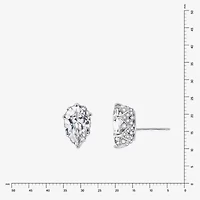 Diamonart Marilyn Monroe 7 1/4 Ct. T.W. White Cubic Zirconia Platinum Over Silver 13.2mm Round Stud Earrings