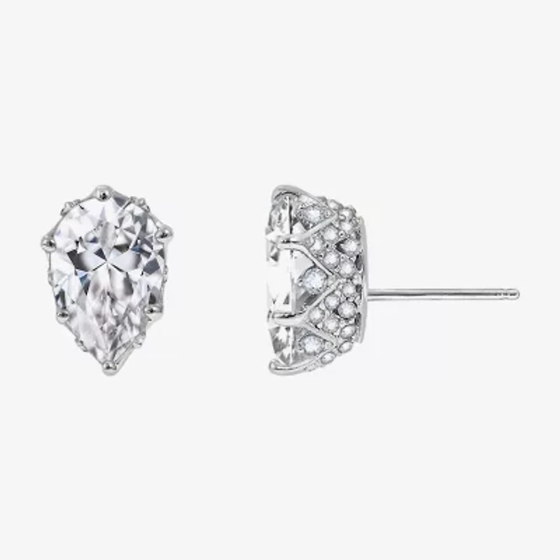 Diamonart Marilyn Monroe 7 1/4 Ct. T.W. White Cubic Zirconia Platinum Over Silver 13.2mm Round Stud Earrings