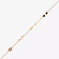 Diamonart Marilyn Monroe Womens 14K Gold Over Silver 6 3/4 Inch Cable Round Chain Bracelet