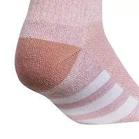 adidas Big Kid Girls 6 Pair Quarter Ankle Socks