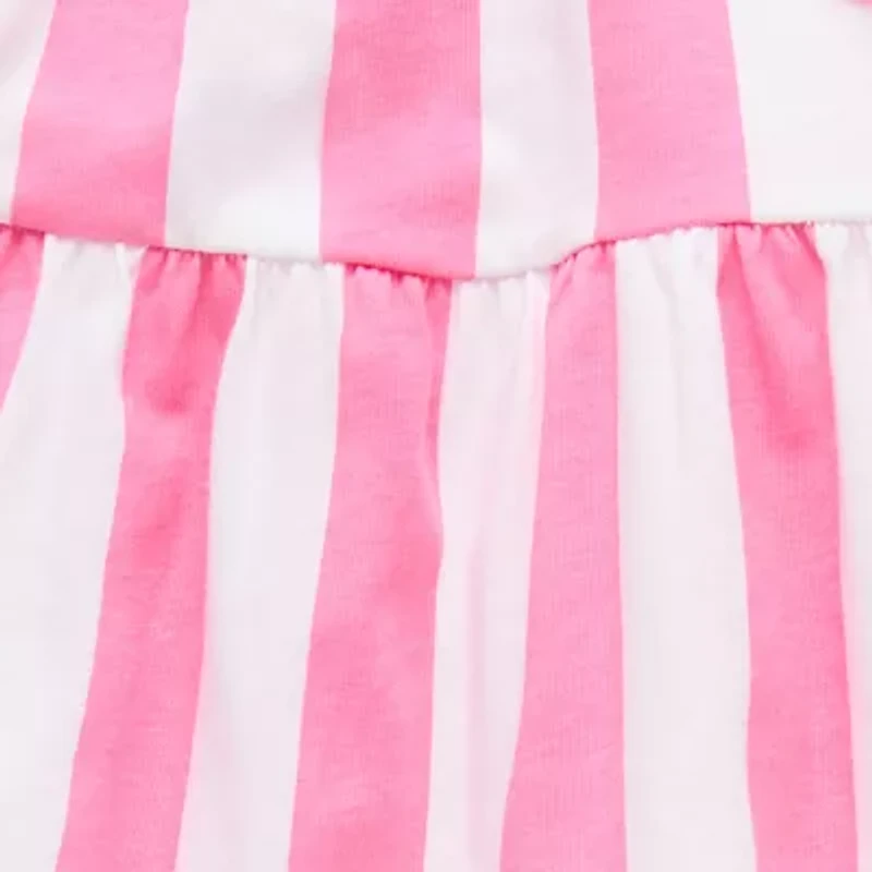 Okie Dokie Baby Girls Striped 2-pc. Dress Set