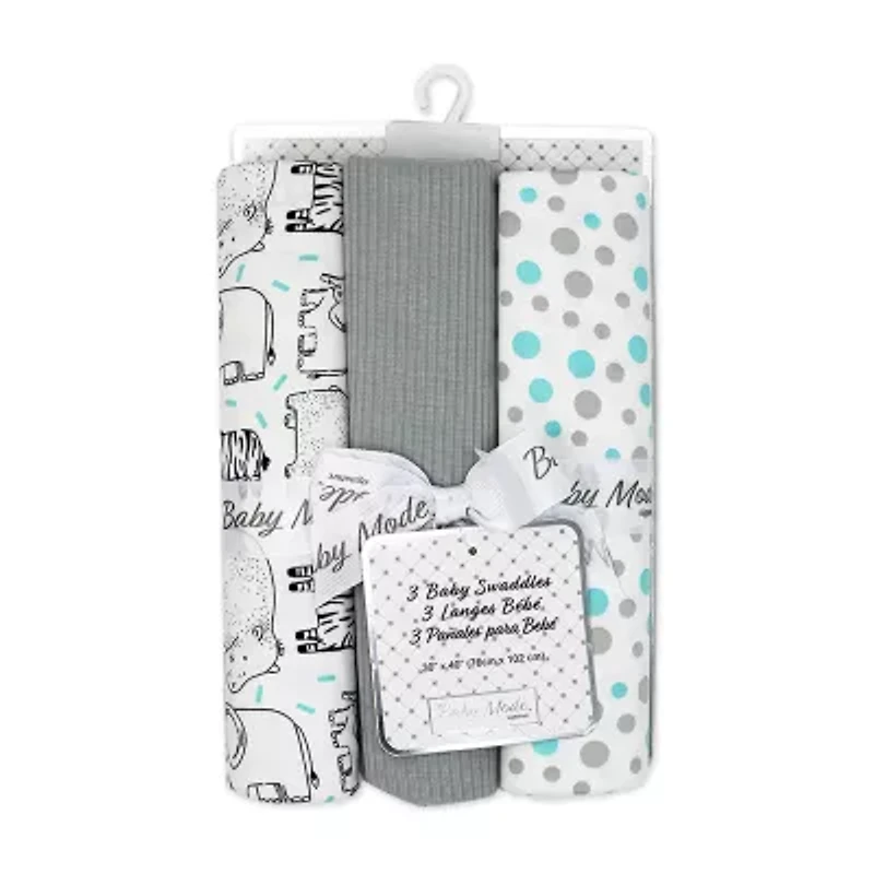 3 Stories Trading Company 3-pc. Swaddle Blanket
