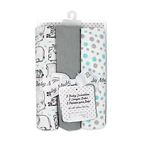 3 Stories Trading Company 3-pc. Swaddle Blanket