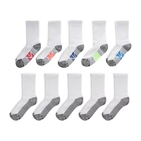 Hanes Little & Big Kid Boys 10 Pair Crew Socks