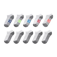 Hanes 10 Pair No Show Socks Boys