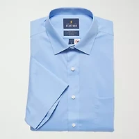 Stafford Magna Ready® Mens Regular Fit Easy-on + Easy-off Sensory Friendly Adaptive Stretch Fabric Wrinkle Free Short Sleeve Dress Shirt