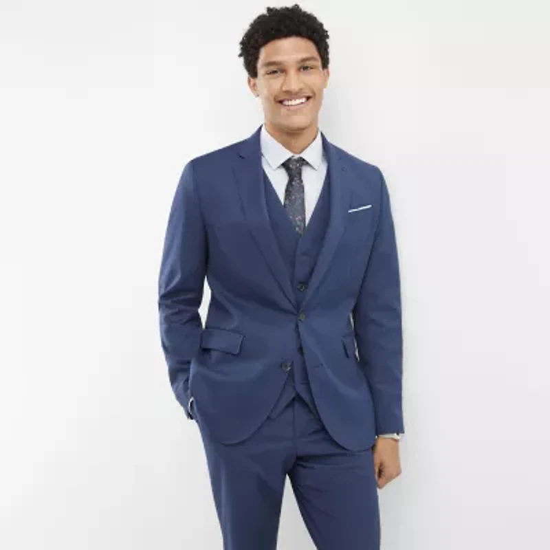 J. Ferrar Ultra Comfort Mens Slim Fit Suit Vest