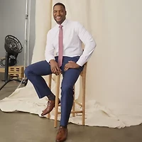 Collection By Michael Strahan Mens Modern Fit Flat Front Suit Pant