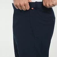 Savane Premium Stretch Expandable Waist Mens Straight Fit Dress Flat Front Pant