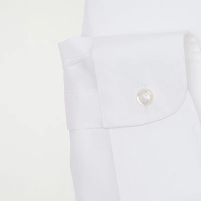 Stafford Smart Tech Mens Big & Tall Regular Fit Easy-on + Easy-off Adaptive Stretch Fabric Wrinkle Free Long Sleeve Dress Shirt