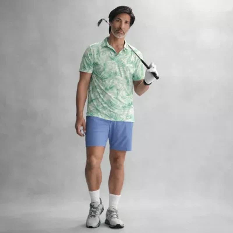 PGA TOUR Mens 8" Mid Rise Moisture Wicking Golf Short