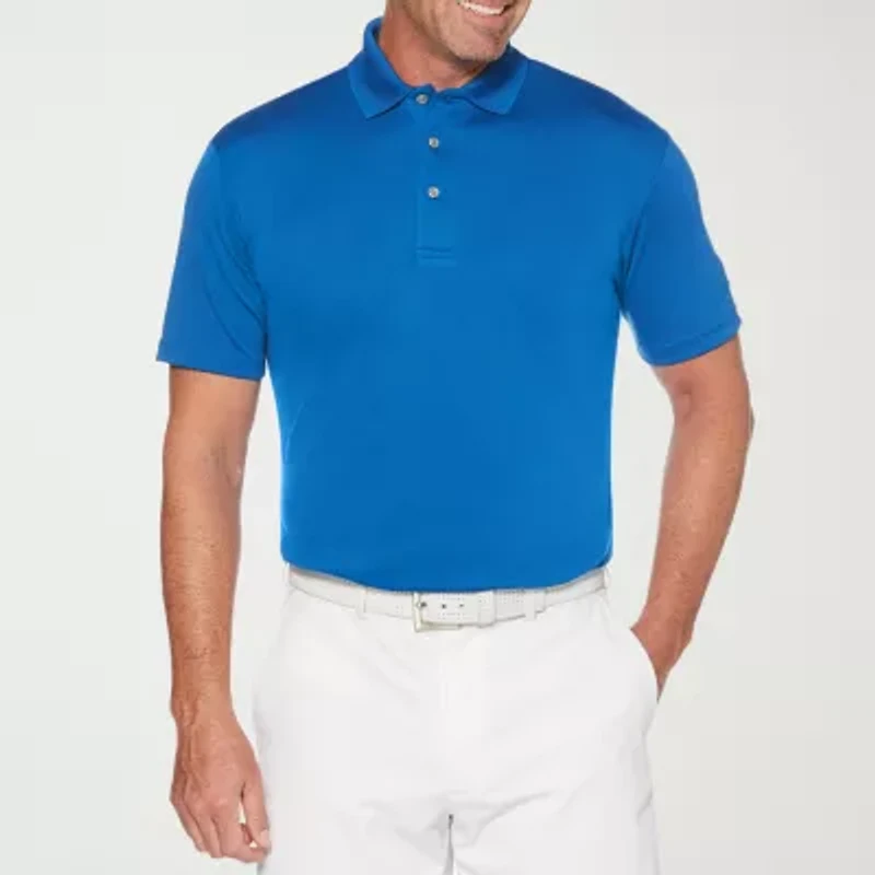 PGA TOUR Airflux Mens Regular Fit Short Sleeve Polo Shirt
