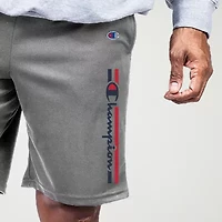 Champion Fleece Mens 10" Mid Rise Big and Tall Workout Shorts