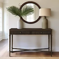 Martha Stewart Kenna Storage 2-Drawer Console Table