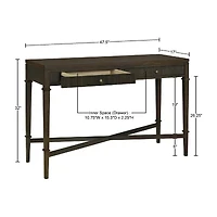 Martha Stewart Kenna Storage 2-Drawer Console Table