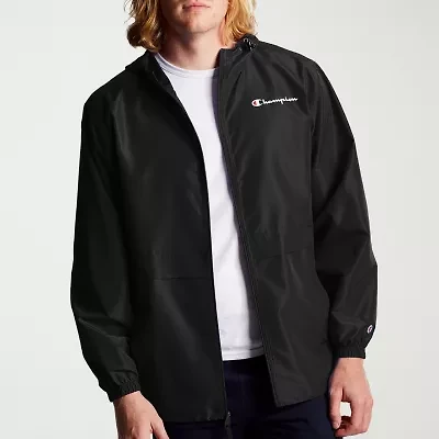 Champion Mens Wind Resistant Hooded Lightweight Windbreaker