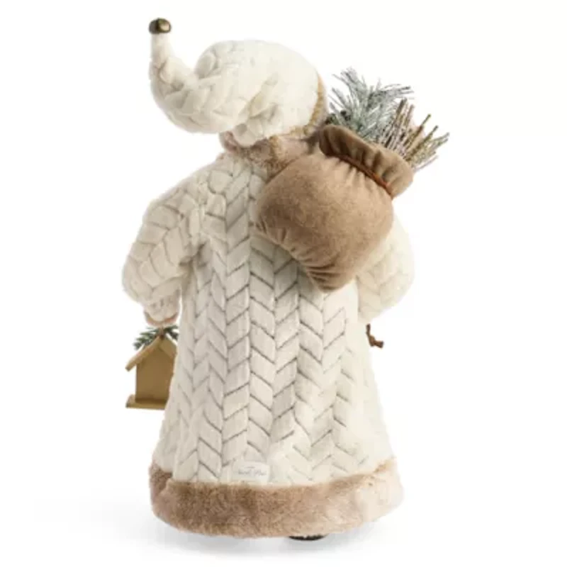 North Pole Trading Co. 18in Woodland Christmas Santa Figurine