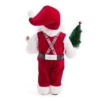 North Pole Trading Co. 12in Suspenders Christmas Santa Figurine