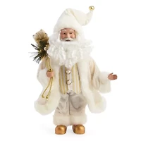 North Pole Trading Co. 12in Suspenders Christmas Santa Figurine