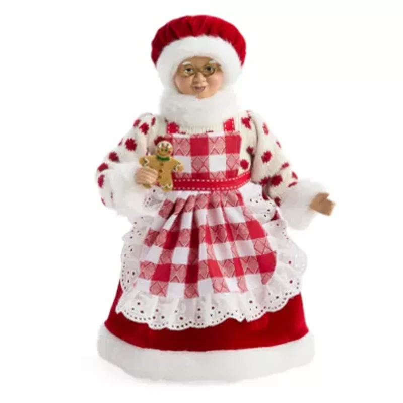 North Pole Trading Co. 12in Mrs Clause Christmas Santa Figurine