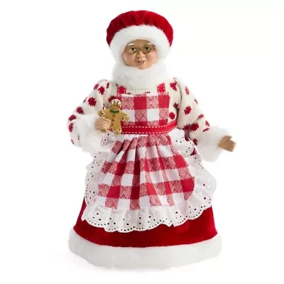North Pole Trading Co. 12in Mrs Clause Christmas Santa Figurine