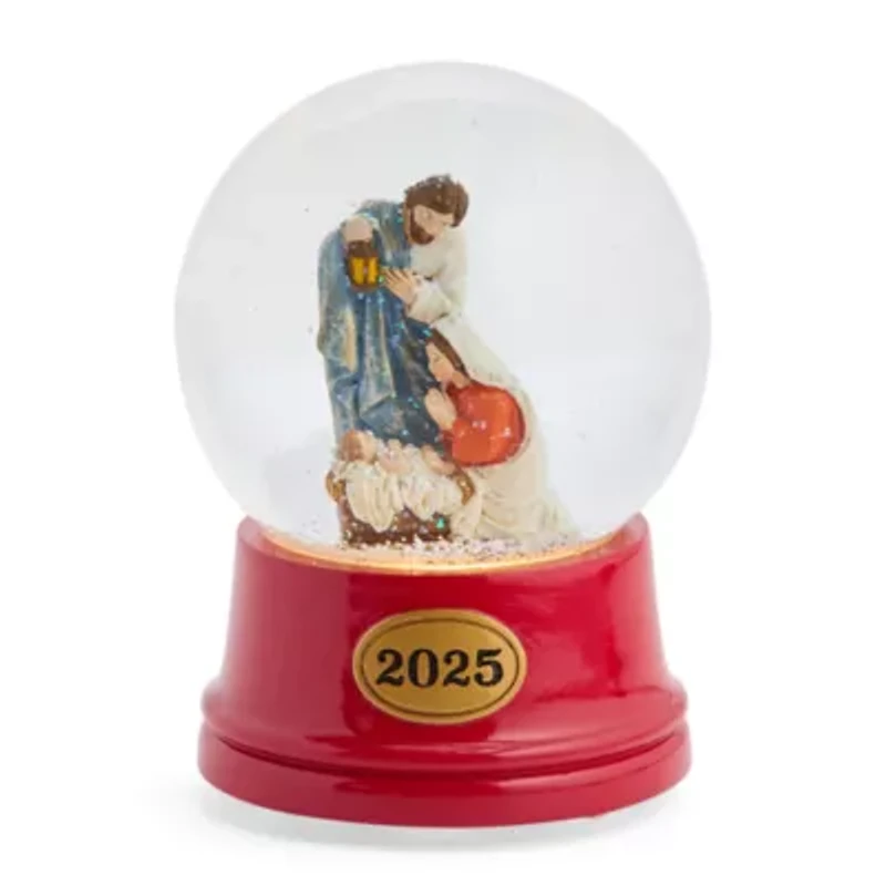 North Pole Trading Co. Nativity Christmas Snow Globe