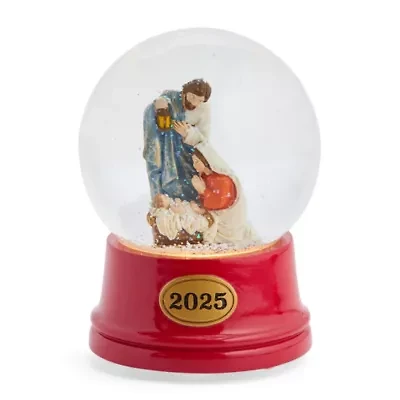 North Pole Trading Co. Nativity Christmas Snow Globe