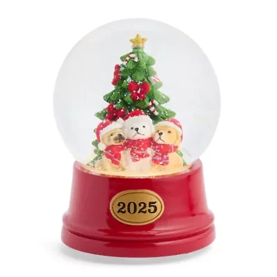 North Pole Trading Co. Dogs Christmas Snow Globe