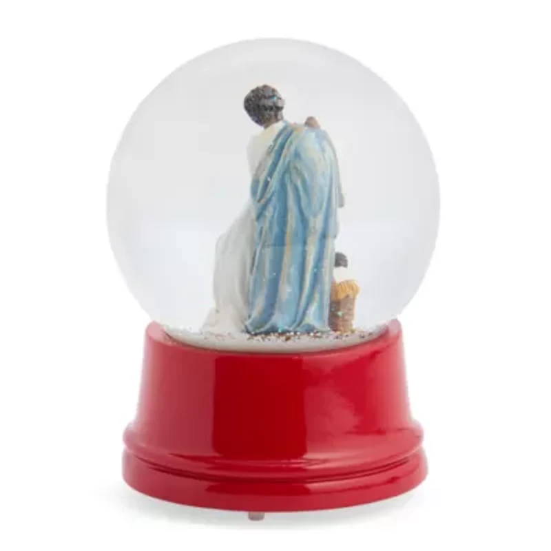 North Pole Trading Co. Nativity African American Christmas Snow Globe