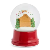 North Pole Trading Co. Gingerbread House Christmas Snow Globe
