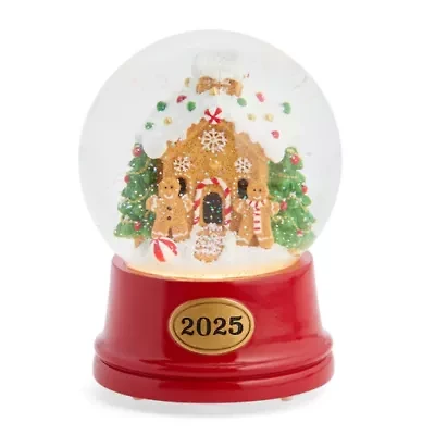 North Pole Trading Co. Gingerbread House Christmas Snow Globe